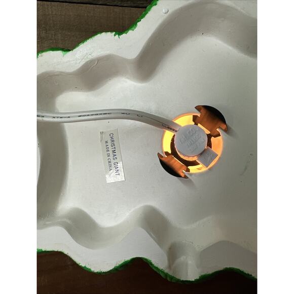 Vintage Ceramic Christmas Double Tree Snow Lighted Christmas Giant - Picture 5 of 7